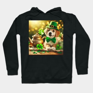 St Patricks Day Cute dog Hoodie